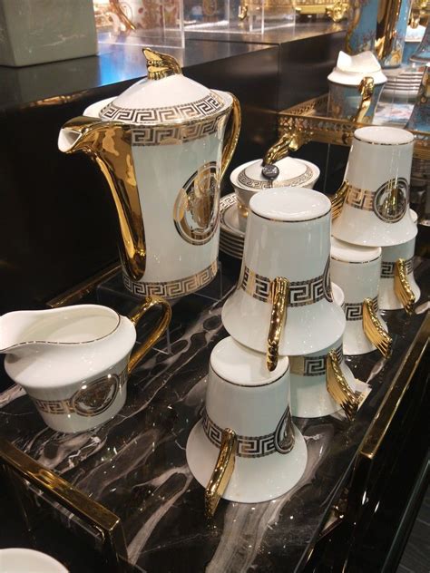 versace tea set china|versace coffee cup set.